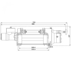 Купити Лебідка гідравлічна Hammer Winch HMW 3.6 PHT-EN 3550 кг алюмінієвий корпус