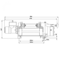 Купити Лебідка гідравлічна Hammer Winch HMW 4.0 PHT 4000 кг алюмінієвий корпус