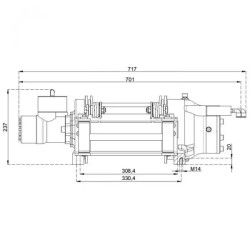 Купити Лебідка гідравлічна Hammer Winch HMW 4.0 PHT-ST 4000 кг сталевий корпус