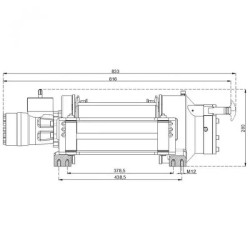 Купити Лебідка гідравлічна Hammer Winch HMW 6.6 PHT-EN 6600 кг алюмінієвий корпус