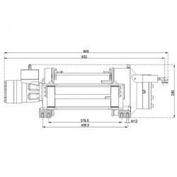 Купити Лебідка гідравлічна Hammer Winch HMW 6.6 PHT-EN 6600 кг алюмінієвий корпус