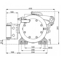 Купити Лебідка гідравлічна Hammer Winch HMW 6.6 PHT-EN 6600 кг алюмінієвий корпус