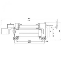 Купити Лебідка гідравлічна Hammer Winch HMW 6.8 PHT 6800 кг алюмінієвий корпус