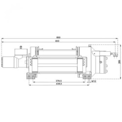 Купить Лебедка гидравлическая Hammer Winch HMW 6.8 PHT 6800 кг алюминиевый корпус