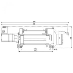 Купить Лебедка гидравлическая Hammer Winch HMW 7.6 PHT - EN 7600 кг алюминиевый корпус