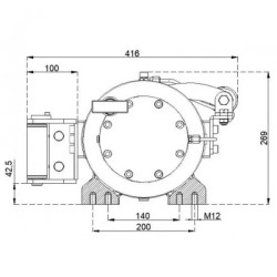 Купити Лебідка гідравлічна Hammer Winch HMW 6.8 PHT-ST 6800 кг сталевий корпус