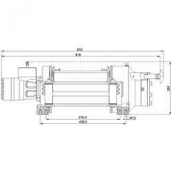 Купити Лебідка гідравлічна Hammer Winch HMW 7.8 PHT 7800 кг алюмінієвий корпус