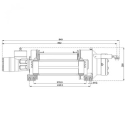 Купити Лебідка гідравлічна Hammer Winch HMW 7.8 PHT 7800 кг алюмінієвий корпус