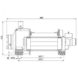 Купити Лебідка гідравлічна Hammer Winch HMW 10.0 PHT - EN 10 т сталевий корпус