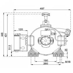 Купити Лебідка гідравлічна Hammer Winch HMW 10.0 PHT - K 10 т сталевий корпус