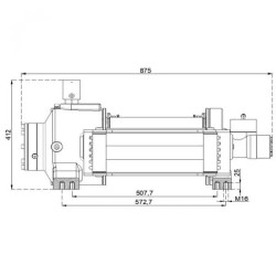 Купить Лебедка гидравлическая Hammer Winch HMW 12.0 PHT 12 т стальной корпус