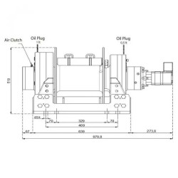 Купить Лебедка гидравлическая Hammer Winch HMW 20.0 PHT - EN 20 т стальной корпус