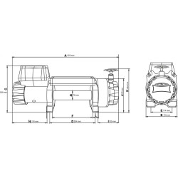 Купити Лебідка автомобільна Dragon Winch DWH 12000 HD / 12 вольт / 5443 кг - 12000 lb