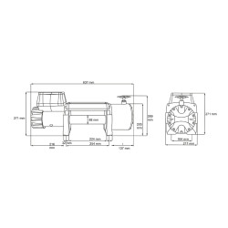 Купити Лебідка електрична на евакуатор Dragon Winch DWT 22000 HD