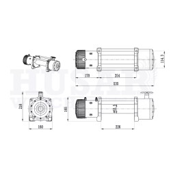 Купить Лебедка электрическая Husar BST 10000 Lbs - 4500 кг 12 В