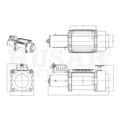 Купить Лебедка электрическая Husar BST S 18000 Lbs - 8164 кг 12 В