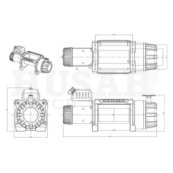 Купить Лебедка электрическая Husar BST S 22000 Lbs - 9979 кг 24 В