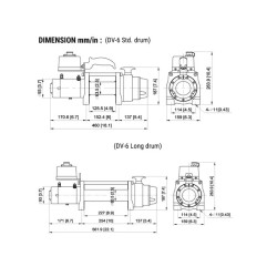 Купити Лебідка Come-up DV-6 long 12 вольт - 2722 кг - 6000 lb