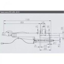 Купити Інерційне гальмо накату AL-KO 2,8VB/1-C 2500-3500 кг АК351