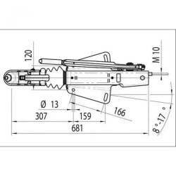 Купити Гальмо накату AL-KO 251S 1500-2700 кг АК 270