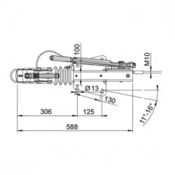 Купити Гальмо накату V-образный AL-KO 90S AK 161 700-1000 кг