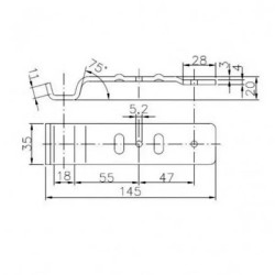 Купить Ответная часть бортовой защелки Winterhoff BVG 20-B