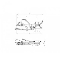 Купити Гальмо накату Knott KRV 30 GF K35AN3 1600-3000 кг пряме дишло 100x100 мм