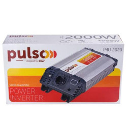Купить Перетворювач напруги PULSO/IMU-2020/12V-220V/2000W/USB-5VDC2.0A/мод.хвиля/клеми