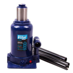 Купити Домкрат гідравлічний телескоп 6т 2х циліндр. min 215мм - max 495мм 8,9кг (DB-60002C/TF0602)