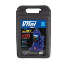 Купити Домкрат гідравлічний  телескоп  5 т валіза. Висота піднімання  185-358 мм 4,1кг Iron Hand (IH-185355