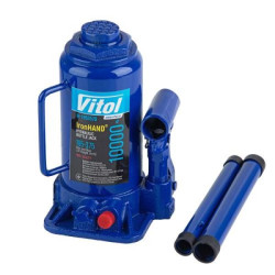 Купити Домкрат гідравлічний  телескоп  10 т картон. Висота піднімання  195-375 мм. 5,9кг Iron Hand (IH-1953