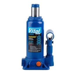 Купити Домкрат гідравлічний  телескоп  3 т картон. Висота піднімання  180-343 мм 3,1кг Iron Hand (IH-180350