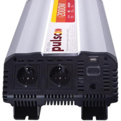 Купити Перетворювач напруги PULSO/IMU-2024/24V-220V/2000W/USB-5VDC2.0A/мод.хвиля/клеми
