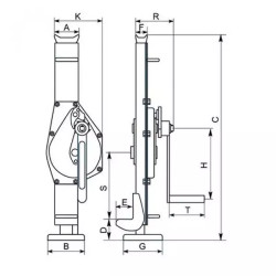 Купить Домкрат реечный HFS MJ-1.5