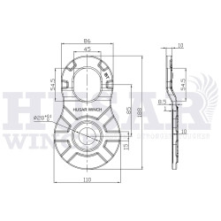 Купить Блок для троса S 15 т Husar