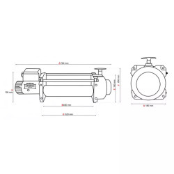 Купити  Лебідка електрична Dragon Winch DWT 16000 HDL 12 В