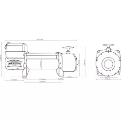 Купить Лебедка электрическая Dragon Winch DWM 12000 HD EN