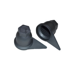 Купити Ковпачок-стрілка на гайку колеса, сірий, 33 mm Пластик Україна (1103314021)