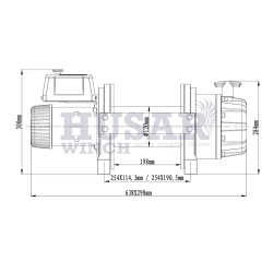 Купити Лебідка Husar BST S 26000 LBS 24 В