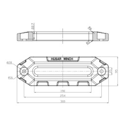 Купить Клюз алюминиевый Husar 10000-26000 lbs