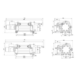 Купить Лебедка гидравлическая Hammer Winch 5444 кг стальной корпус