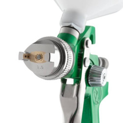 Купить Фарбопульт пневматичний HVLP, форсунка: 2,5 мм, верхній пластиковий бачок: 600 мл, 3 бар