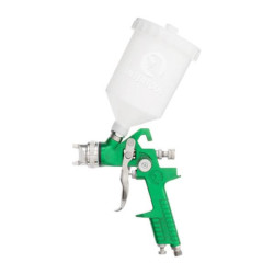 Купить Фарбопульт пневматичний HVLP, форсунка: 2,5 мм, верхній пластиковий бачок: 600 мл, 3 бар