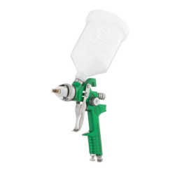 Купить Фарбопульт пневматичний HVLP, форсунка: 2,5 мм, верхній пластиковий бачок: 600 мл, 3 бар