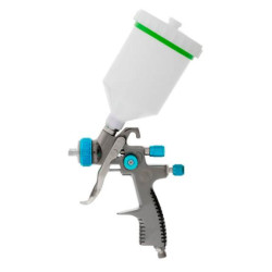 Купить Фарбопульт пневматичний LVLP BLUE, професійний, форсунка: 1,4 мм, верхній пластиковий бачок: 600 мл,