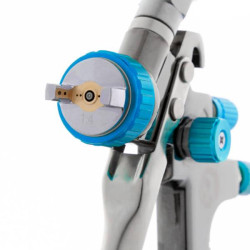 Купить Фарбопульт пневматичний LVLP BLUE, професійний, форсунка: 1,4 мм, верхній пластиковий бачок: 600 мл,