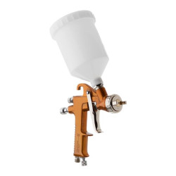 Купить Фарбопульт пневматичний HP, форсунка: 1,5 мм, верхній пластиковий бачок: 600 мл, 5 бар
