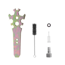 Купить Фарбопульт пневматичний HP, форсунка: 1,5 мм, верхній пластиковий бачок: 600 мл, 5 бар