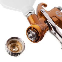 Купить Фарбопульт пневматичний HP, форсунка: 1,5 мм, верхній пластиковий бачок: 600 мл, 5 бар