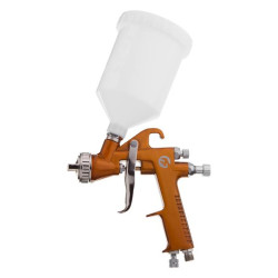 Купить Фарбопульт пневматичний HP, форсунка: 1,5 мм, верхній пластиковий бачок: 600 мл, 5 бар